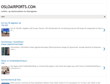 Tablet Screenshot of osloairports.com